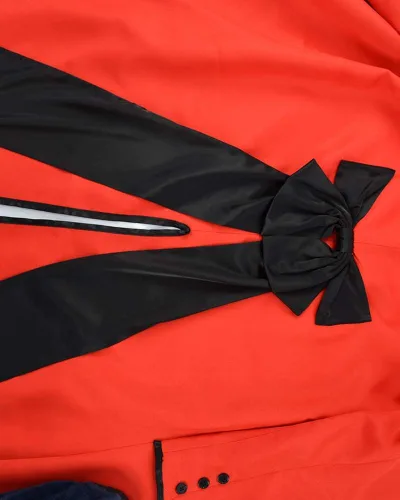 Vista 5 de miccostumes Disfraz de anime para hombre con corbata y bandas para el brazo