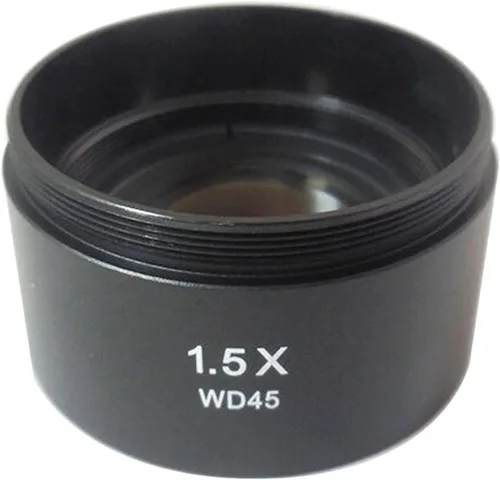 Vista 3 de Kit de microscopio 0.3 x 0.75 x 1.5 x objetivos auxiliares estéreo, microscopio barlow lente para microscopio de zoom trinocular binocular