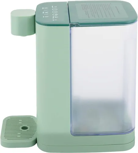 Vista 4 de Dispensador de agua caliente instantáneo de 3 segundos con tanque de agua de 3 litros y luz luminosa, hervidores eléctricos verdes de bajo ruido