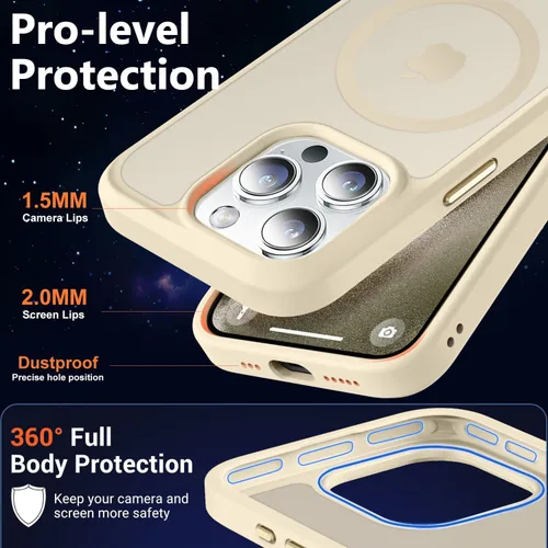 Vista 111 de MOCCA - Funda magnética resistente para iPhone XR de 6.1 pulgadas, compatible con MagSafe, funda con protección contra caídas de grado militar