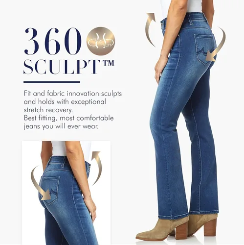 Vista 6 de Angels Forever Young Pantalones de mezclilla 360 Sculpt Bootcut para mujer