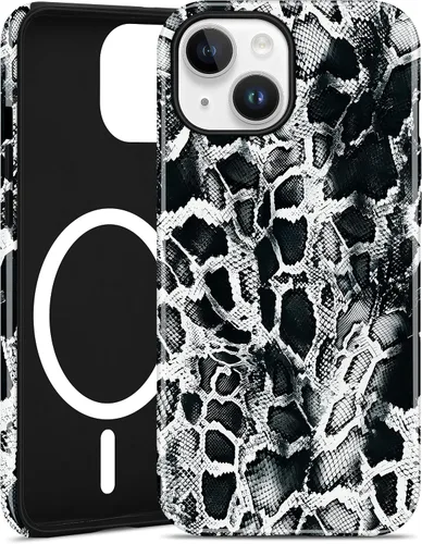 Vista 74 de Jusy Funda magnética Zebra para iPhone XR, color negro