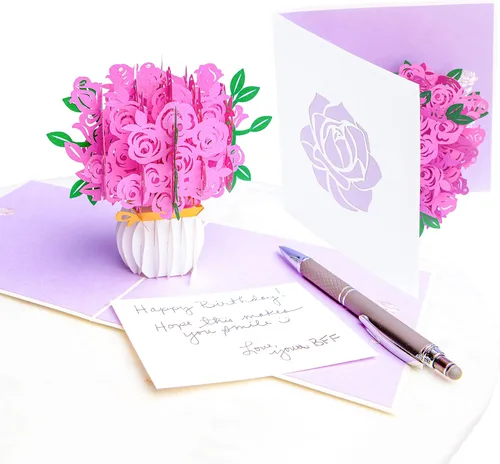 Vista 11 de PopLife - Tarjeta de felicitación para el día de la madre, tarjeta 3D para aniversario, San Valentín, gracias, feliz cumpleaños, para mamá, esposa
