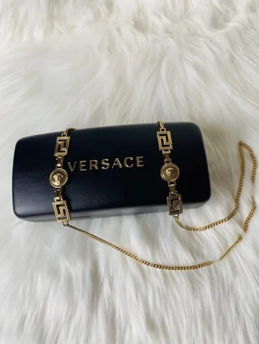 Vista 9 de Versace Lentes de sol para mujer montura Havana lentes marrón oscuro 2323in