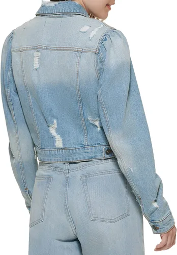 Vista 4 de DKNY Chaqueta de camionero de manga larga para mujer