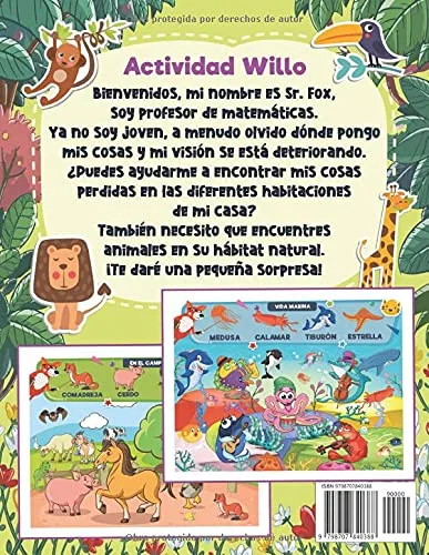 Vista 2 de Busca y Encuentra libros niños 2-5 años Busca y Encuentra para los mas pequeños Busca y Encuentra animales de todos los colores Busca y Encuentra