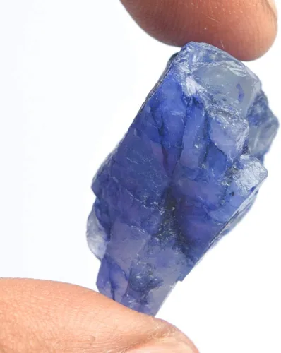 Vista 3 de GEMHUB Protección de zafiro azul, cristal curativo de 42.00 quilates, zafiro crudo natural, piedra preciosa de zafiro áspera sin cortar, Piedra