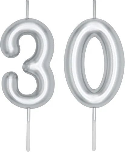 Vista 176 de DERVENTA Vela con números de 2.36 pulgadas, decoración perfecta para cumpleaños, brunch, postre, pastel, 1 pieza (número 0 rosa)