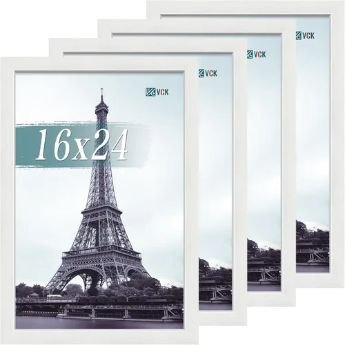 Vista 104 de VCK Portarretratos negro de 8.5 x 11 pulgadas, paquete de 2 portarretratos de madera de calidad de galería, borde de 1.1 pulgadas de ancho