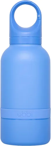 Vista 2 de Ubbi Pup & Me Botella de agua aislada de acero inoxidable para perros con cuenco adjunto, botella de viaje portátil de 32 onzas a prueba de fugas