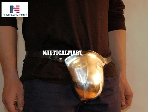 Vista 2 de Codpiece Medieval Hombres Gran Codpiece Armor, Traje de Armadura para Buhurt y SCA Reenactments