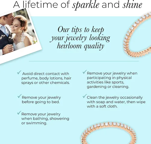 Vista 5 de La Joya 13 - 1 CT TW Certified Lab Created Diamond Eternity Band for Women Sparkling 10k Solid Gold Anniversary Bands Stackable Bands and Diamond