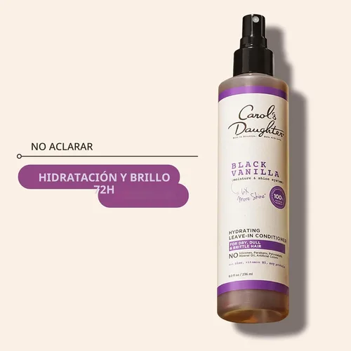 Vista 5 de Carol's Daughter Acondicionador permanente humectante de vainilla negra, 8 oz, 1 pieza