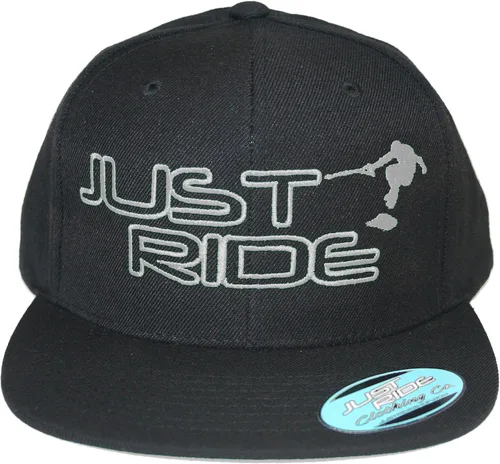 Vista 9 de Just Ride Wake Skate Wakeboard Sombrero plano Bill Snapback Azul