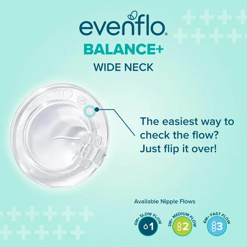 Vista 6 de Evenflo Balance+ Biberones de cuello ancho, colección Magic Friends, 9 onzas, paquete de 12