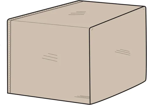 Vista 8 de Fundas protectoras modulares con secciones traseras redondeadas, de un solo tamaño, grises, Gris