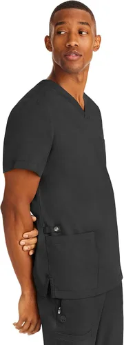 Vista 9 de Healing Hands Purple Label - Camiseta médica para hombre, ajuste moderno Negro