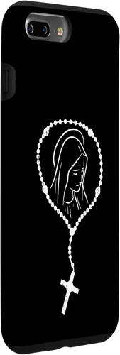 Vista 30 de iPhone 16 Rosario Virgen María Dios Jesús Fe Religioso Católico Estuche de Regalo