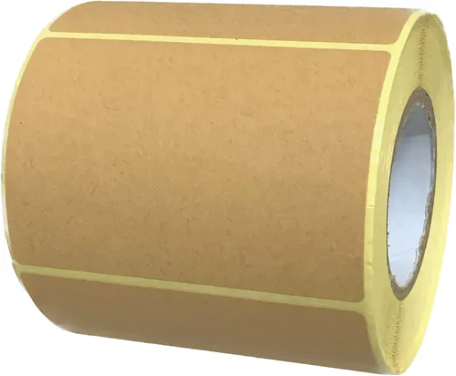 Vista 10 de 1000 unidades, 1 pulgada – Etiquetas adhesivas redondas de papel kraft marrón, etiquetas de precios