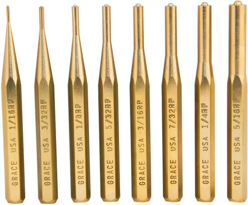 Vista 5 de Grace USAGrace USA Gun Care Brass Pin Punch Set