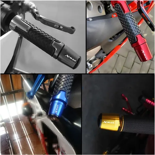 Vista 3 de Motorcycle Motorcycle Handle Bar End Weight Handlebar Grips Cap Anti Vibration Silder Plug for Yamaha XMAX300 XMAX400 X-MAX 125 250 300 400 Handle