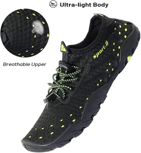 Vista 2 de Joelynne Zapatos de agua para mujeres y hombres de secado rápido descalzo para playa natación deportes senderismo buceo surf 1-carbon Black