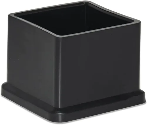 Vista 20 de Flyshop Tapones de PVC para patas de silla de patio, protectores de suelo cuadrados negros 10 unidades, 1 pulgada x 1 pulgada, 0.984 x 0.984 in