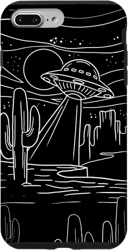 Vista 12 de iPhone 16 UFO Desert Retro Alien Spaceship Area 51 ET Space Lover Gift Case
