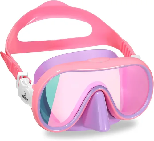 Vista 10 de Keary Gafas de natación para niños con cubierta de nariz para 5-16 años, máscara de natación para niños pequeños, niñas y jóvenes, antivaho