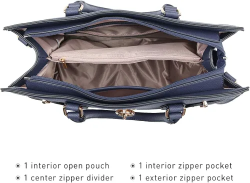 Vista 5 de Bolso de mano y bolsos para mujer con asa superior de avestruz bolsa de trabajo con cartera