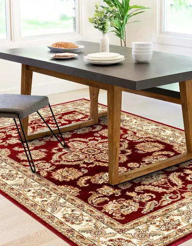 Vista 3 de Unique Loom Voyage Collection - Alfombra de área Reddington (2' x 3' 1" Rectángulo Rojo/Crema)