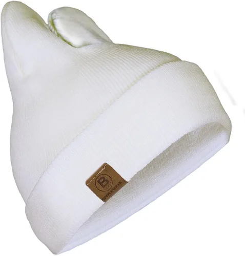 Vista 5 de BASICO Gorro de punto unisex con orejas de conejo y gato para bebés y niños