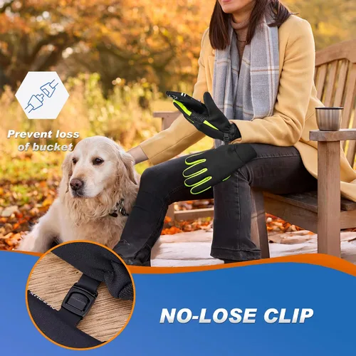 Vista 7 de Sukeen Guantes de invierno para hombre y mujer, guantes antideslizantes para pantalla táctil, guantes cálidos para correr, conducir, ciclismo