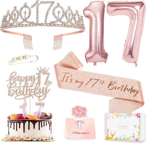 Vista 11 de Decoraciones de cumpleaños número 10 para niña, juego de velas con forma de corona 10º
