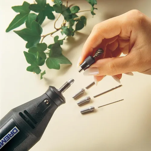 Vista 3 de Dremel Mfg 4485. Kit de tuercas de sujeción. Se cambian fácilmente.