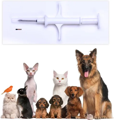 Vista 8 de RexID Kit de implante de microchip para mascotas de 0.049 in y 0.276 in junto con etiqueta de identificación inteligente para conectar al dueño