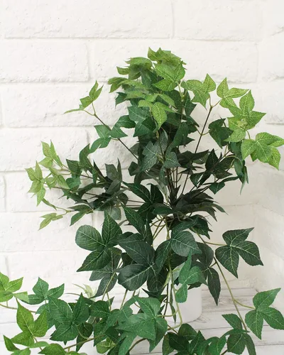 Vista 2 de Ooki Arce hiedra verde colgante arbusto hogar boda telón de fondo decoración floral artesanía vegetación vid falsa follaje hoja pared