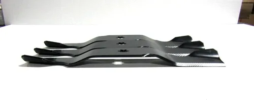 Vista 2 de Pro Parts Place, PPP 3 cuchillas para cortacésped fabricadas en Estados Unidos compatibles con CUB Cadet 742-04053 742-04053A 742-04053B 942-04053C