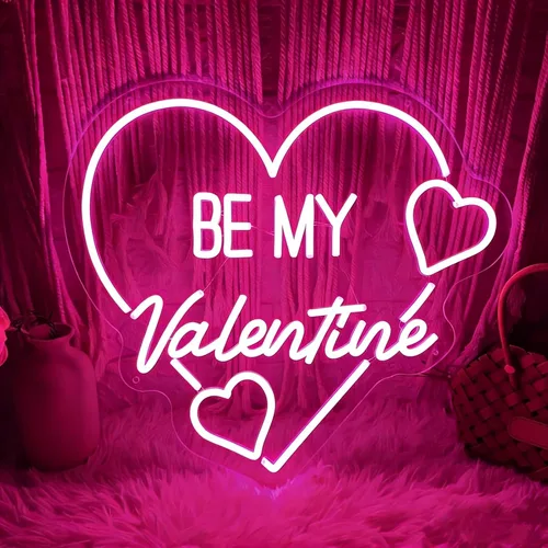 Vista 10 de XOXO - Letrero de luz LED de neón rosa para el día de San Valentín para pared de dormitorio, luces de neón para decoración de pared, letrero Xoxo