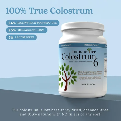 Vista 6 de Immune Tree - Polvo de calostro 100% bovino, 661 porciones, 2.2 libras (1 kilo), apoya el sistema inmunológico antienvejecimiento, saludable