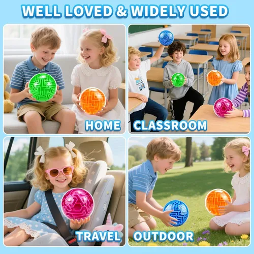 Vista 6 de YongnKids Amaze - Rompecabezas de pelota de laberinto secuencial de memoria 3D, regalos de juguetes para niños y adultos - Juego de desafíos