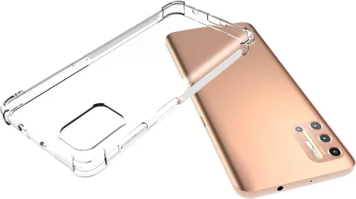 Vista 3 de USTIYA Funda para Motorola G9 Plus Clear TPU Moto G9+Cuatro Esquinas Cubierta Protectora Transparente Suave Funda