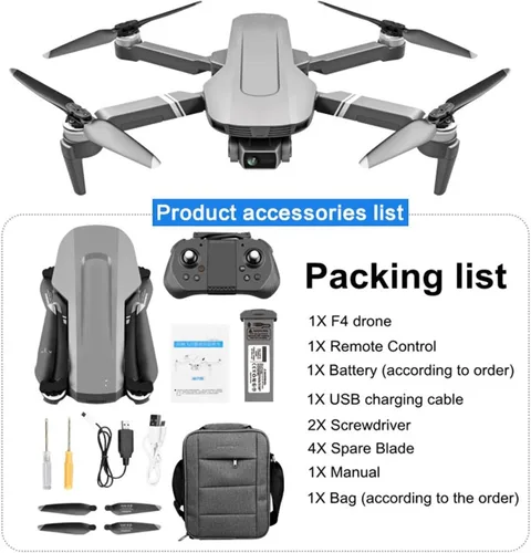 Vista 5 de Drone GPS Drone with 5G WiFi FPV 2-Axis 4K Dual Camera Anti-Shake Gimbal 2000m Image Transmission Brushless Professional RC One Key Take OffLanding