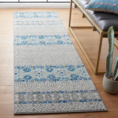 Vista 19 de SAFAVIEH Madison Collection - Alfombra decorativa de 2 pies 3 pulgadas x 4 pies, color carbón y gris, diseño bohemio chic, no desprende pelusa