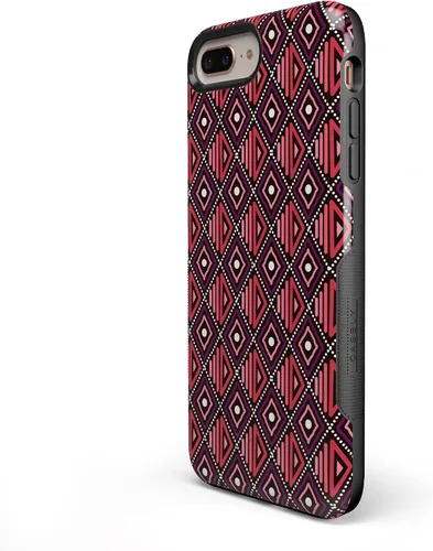 Vista 3 de Casely Funda para iPhone 6/7/8 Plus Funda con estampado de festival (solo buenas vibraciones)
