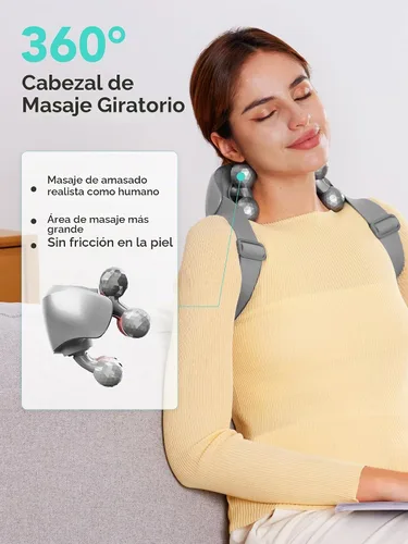 Vista 3 de SKG H7 Ultra - Masajeador de cuello para aliviar el dolor de tejido