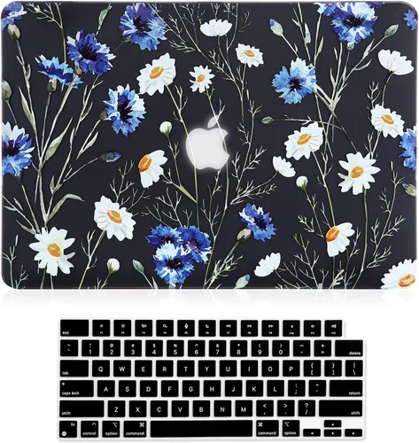 Vista 12 de Funda para MacBook Air de 15 pulgadas M5 M4 M3 M2 A3448 A3241 A3114 A2941 versión 2026-2023 con Touch ID, efecto 3D transparente mate, cubierta dura