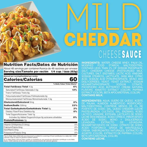Vista 3 de Gehl's Lata de salsa de queso cheddar suave #10 - Salsa de queso nacho Queso a granel, estable en el almacenamiento, 6 libras. Lata de 10 onzas