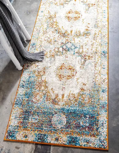 Vista 13 de Unique Loom - Alfombra estilo tradicional de Rosso Collection, Polipropileno