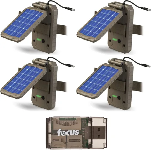 Vista 6 de Stealth Cam Panel de energía solar de litio (paquete de 10) Paquete con lector de tarjetas (11 artículos) Stealth Cam 12V Amorphous Solar Panels